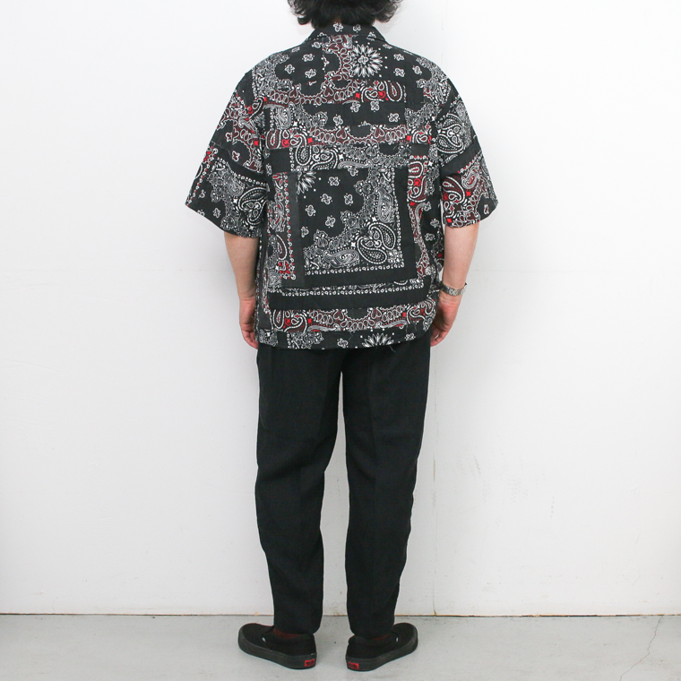 redad  made in USA Bandana Remake Shirt Black