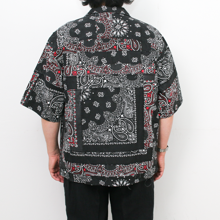 redad  made in USA Bandana Remake Shirt Black