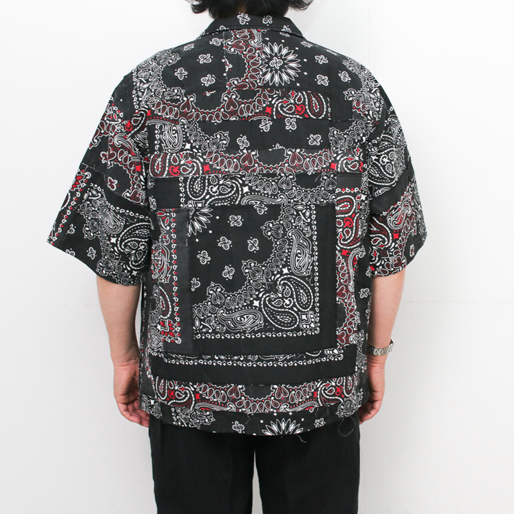 redad  made in USA Bandana Remake Shirt Black