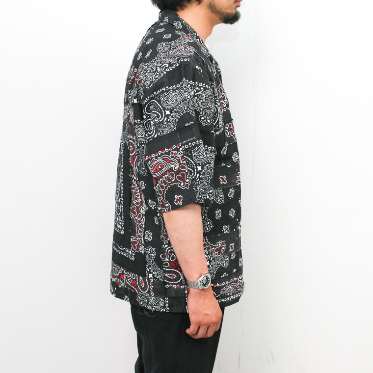 redad  made in USA Bandana Remake Shirt Black