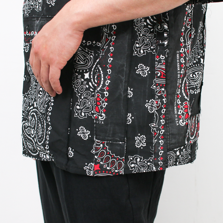 redad  made in USA Bandana Remake Shirt Black