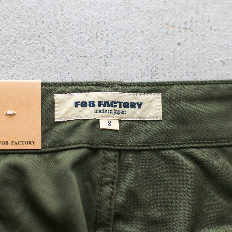FOB factory エフオービーファクトリー F0540 BAKER PANTS TYPE2 Olive