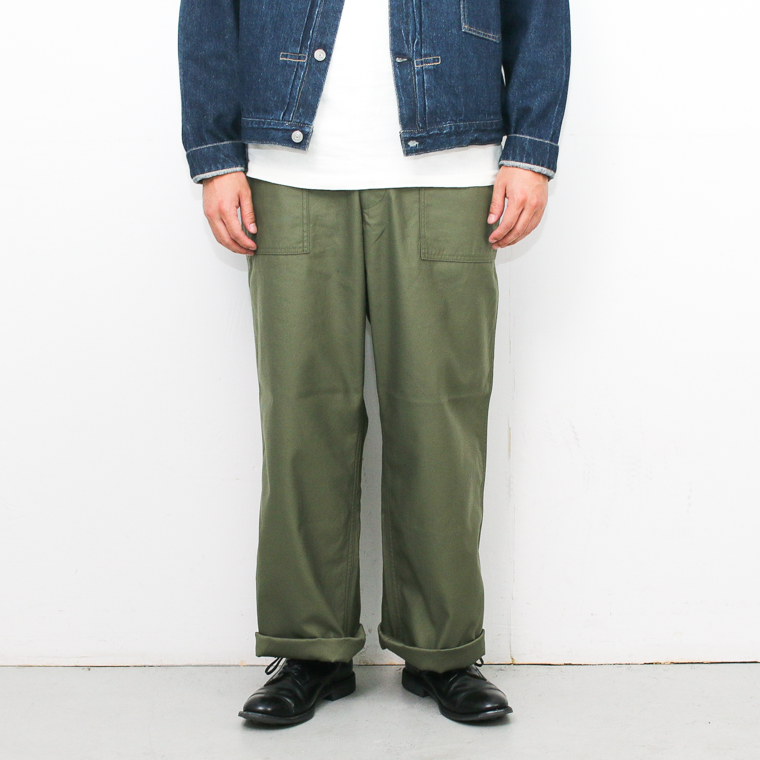 FOB factory エフオービーファクトリー F0540 BAKER PANTS TYPE2 Olive