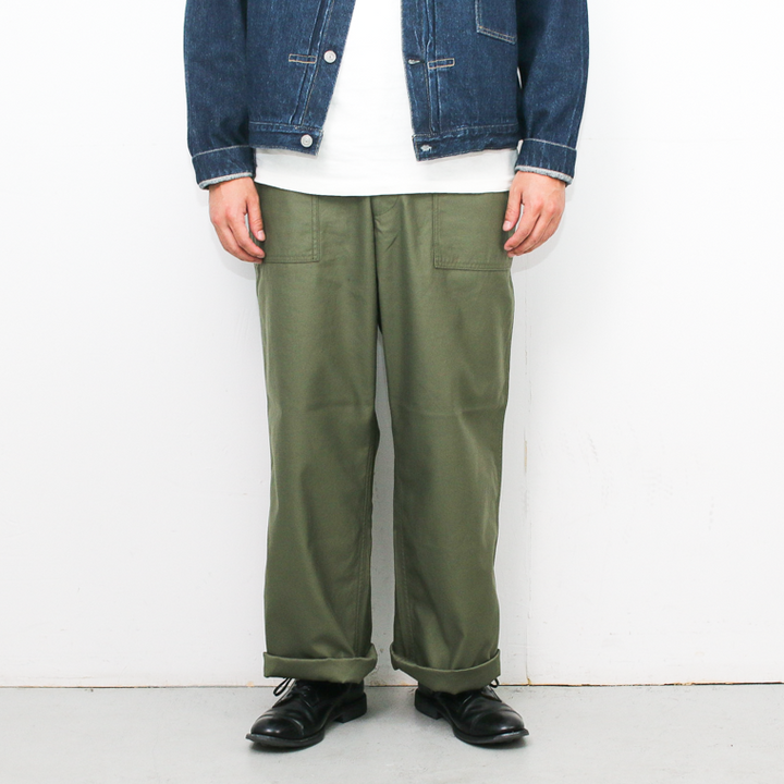 FOB factory エフオービーファクトリー F0540 BAKER PANTS TYPE2 Olive