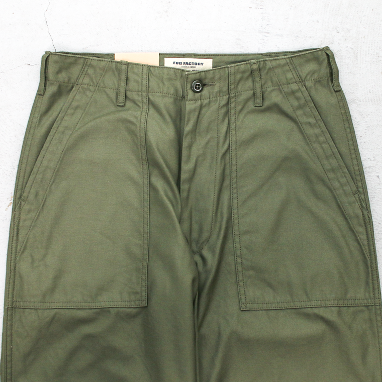 FOB factory エフオービーファクトリー F0540 BAKER PANTS TYPE2 Olive