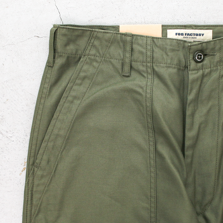 FOB factory エフオービーファクトリー F0540 BAKER PANTS TYPE2 Olive