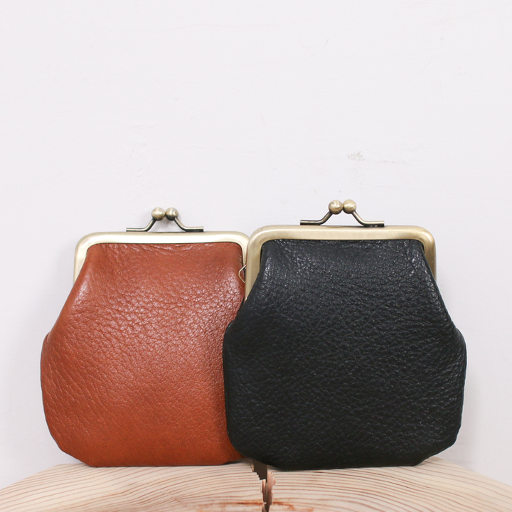 Mr.OLDMAN  Deer Leather Clasp Purse Wallet  Produced in Mount Akagi