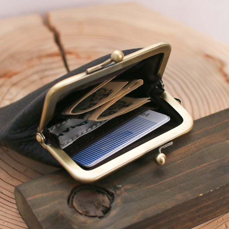 Mr.OLDMAN  Deer Leather Clasp Purse Wallet  Produced in Mount Akagi