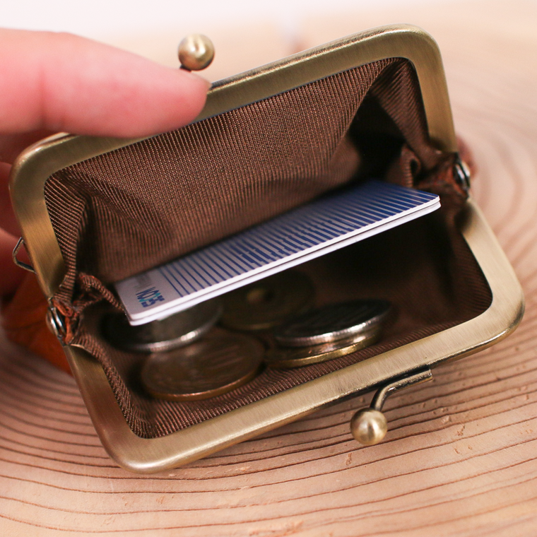 Mr.OLDMAN  Deer Leather Clasp Purse Wallet  Produced in Mount Akagi