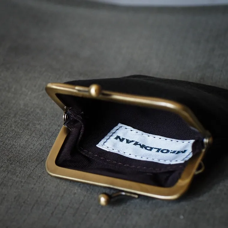 Mr.OLDMAN  Deer Leather Clasp Purse Wallet  Produced in Mount Akagi