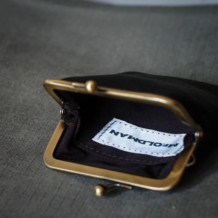 Mr.OLDMAN  Deer Leather Clasp Purse Wallet  Produced in Mount Akagi
