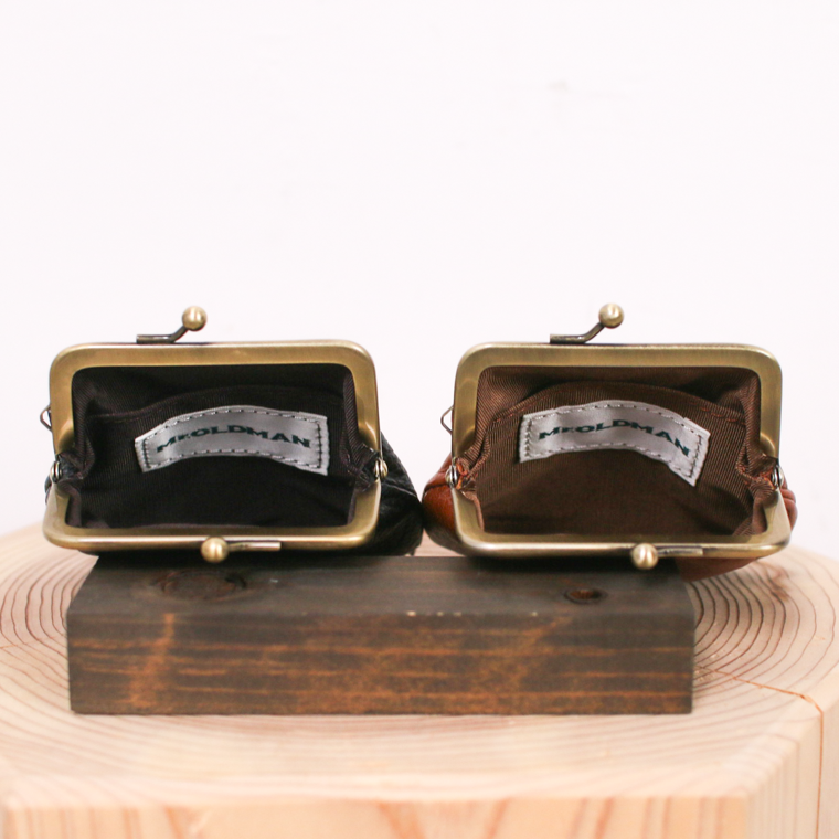 Mr.OLDMAN  Deer Leather Clasp Purse Wallet  Produced in Mount Akagi