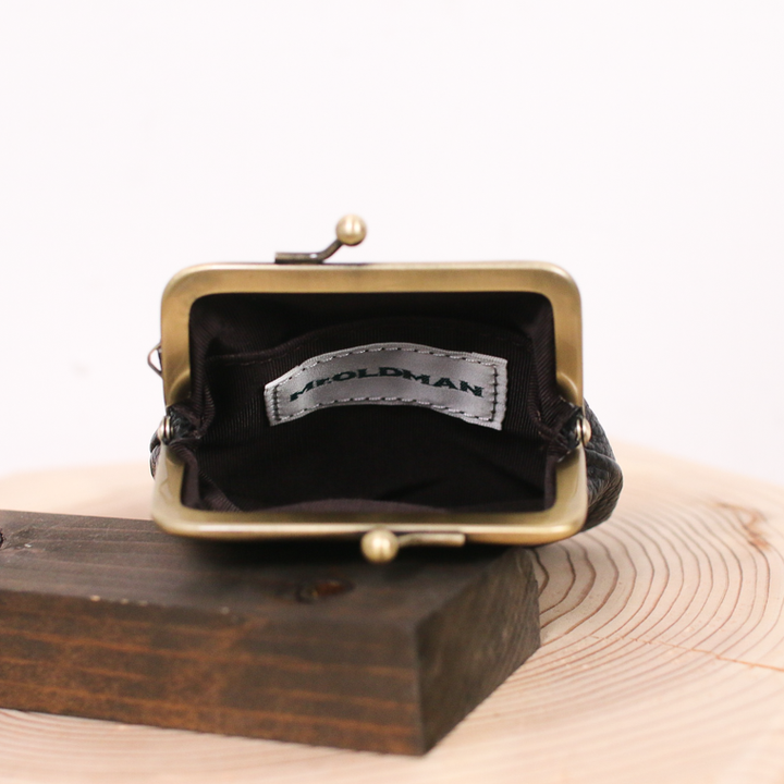 Mr.OLDMAN  Deer Leather Clasp Purse Wallet  Produced in Mount Akagi
