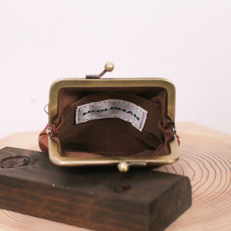 Mr.OLDMAN  Deer Leather Clasp Purse Wallet  Produced in Mount Akagi