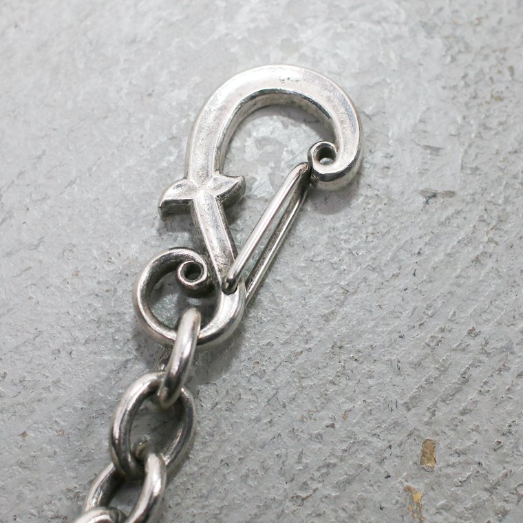 INCEPTION インセプション F HOLE CARABINER WALLET CHAIN 真鍮 シルバー加工
