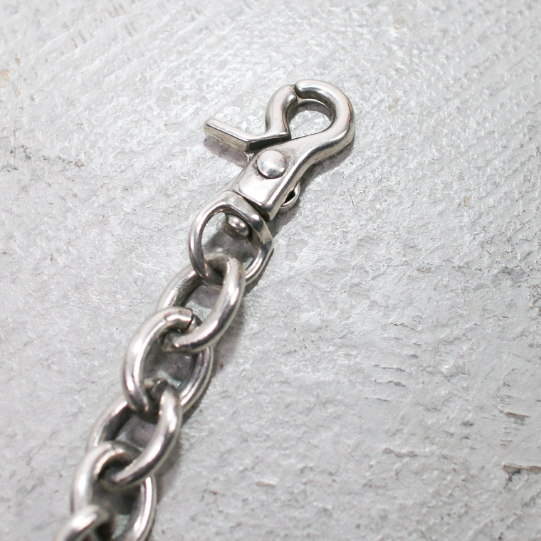 INCEPTION インセプション F HOLE CARABINER WALLET CHAIN 真鍮 シルバー加工