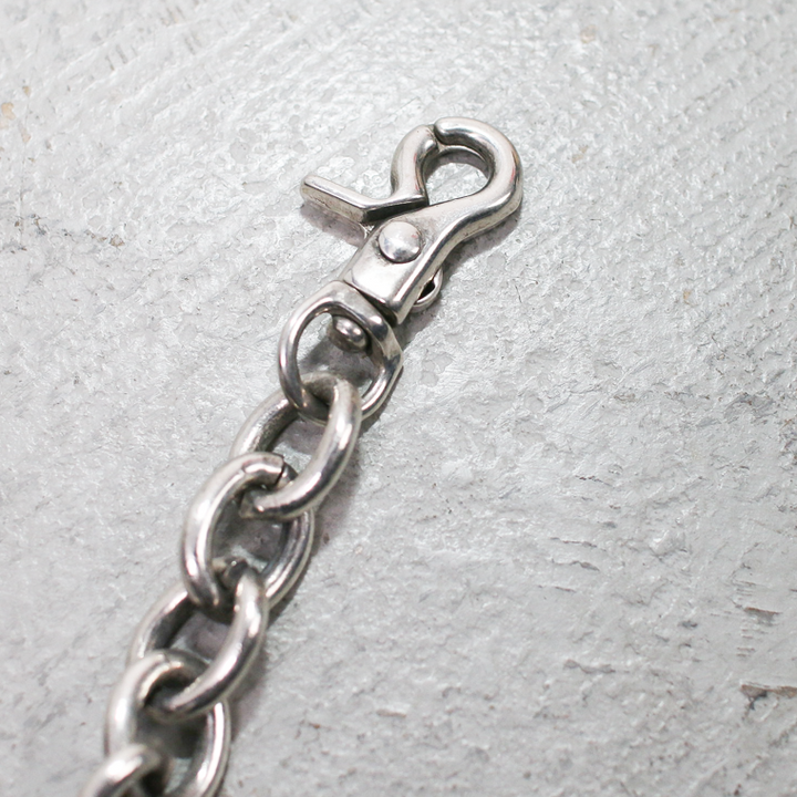 INCEPTION インセプション F HOLE CARABINER WALLET CHAIN 真鍮 シルバー加工