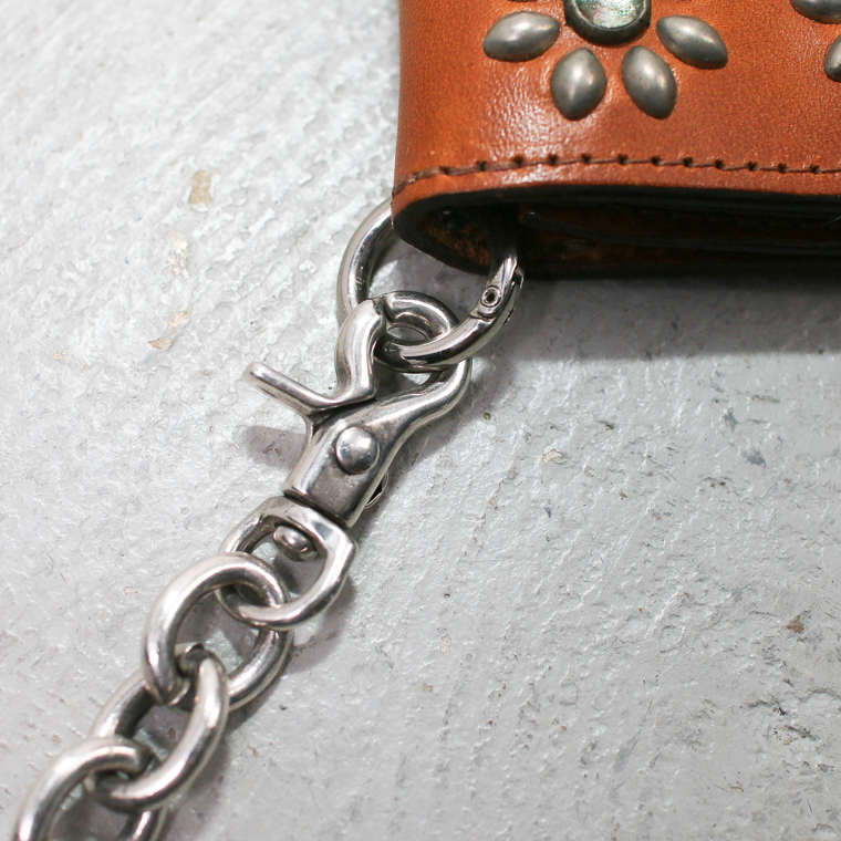 INCEPTION インセプション F HOLE CARABINER WALLET CHAIN 真鍮 シルバー加工