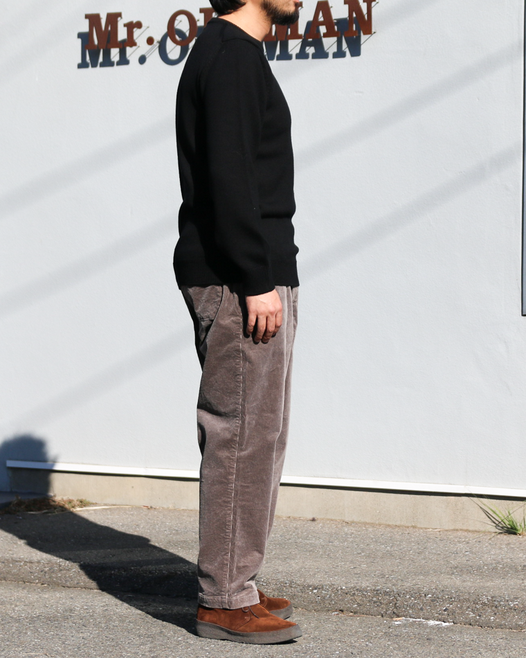 MOON CASTLE ムーンキャッスル W07 7G Heavyweight Merino Wool Crewneck Black