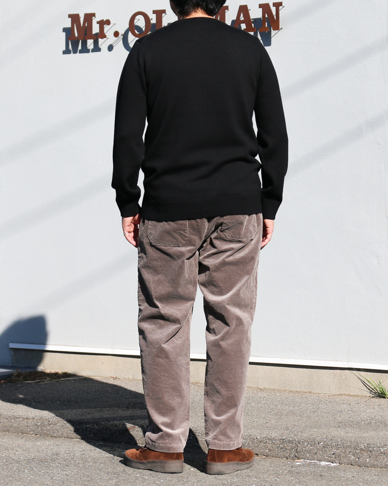 MOON CASTLE ムーンキャッスル W07 7G Heavyweight Merino Wool Crewneck Black