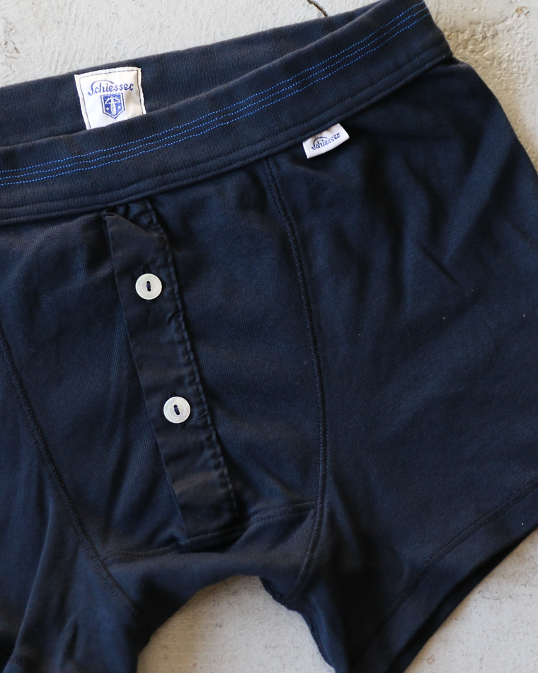 SCHIESSER REVIVAL シーサーリバイバル KARL-HEINZ Shorts ダークブルー