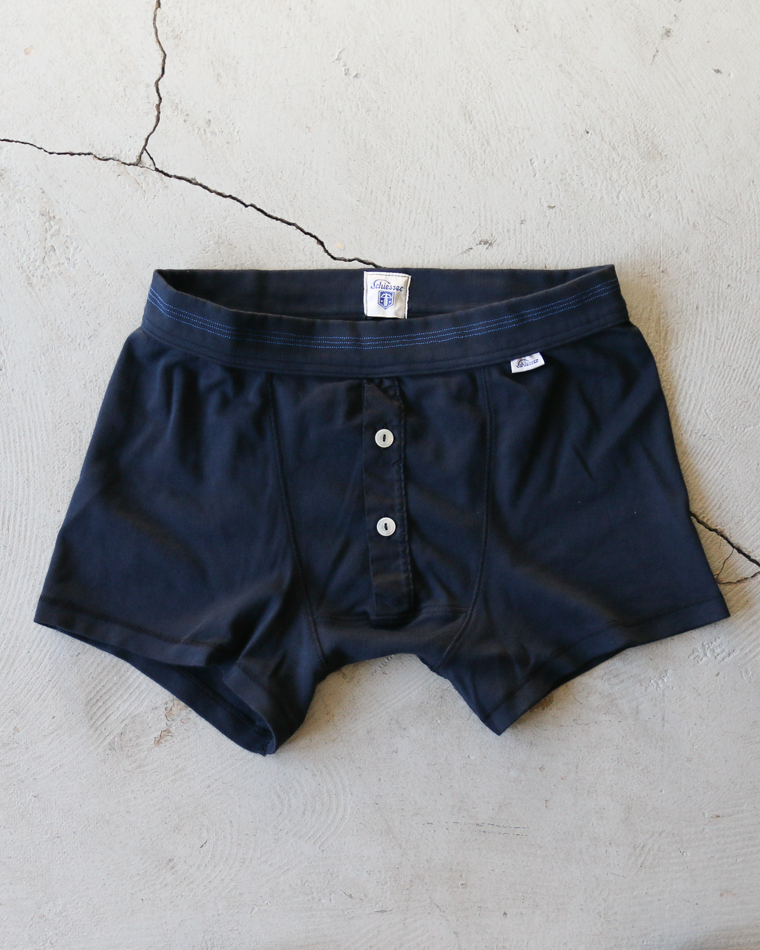 SCHIESSER REVIVAL シーサーリバイバル KARL-HEINZ Shorts ダークブルー