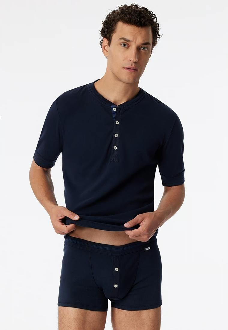 SCHIESSER REVIVAL シーサーリバイバル KARL-HEINZ Shorts ダークブルー