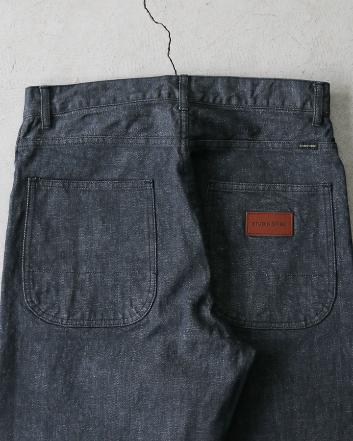 STUDIO ORIBE スタジオオリベ RIDE ON LOOSE DENIM Grey