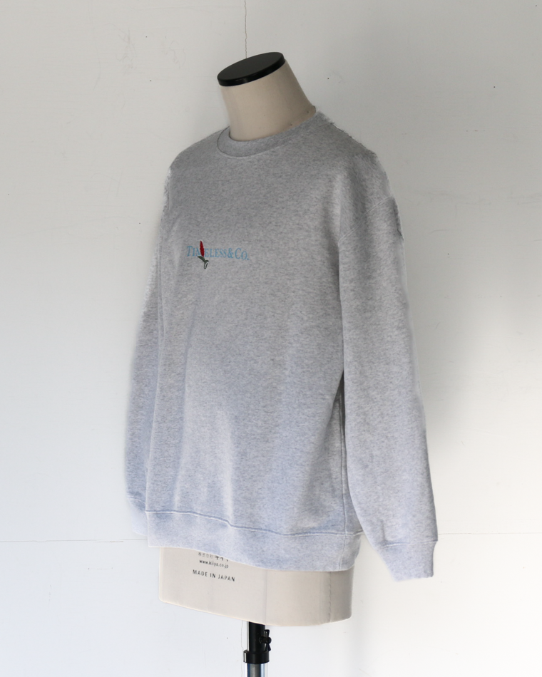 melple メイプル Timeless Crewneck Sweat Ash Grey