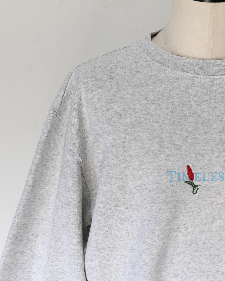 melple メイプル Timeless Crewneck Sweat Ash Grey