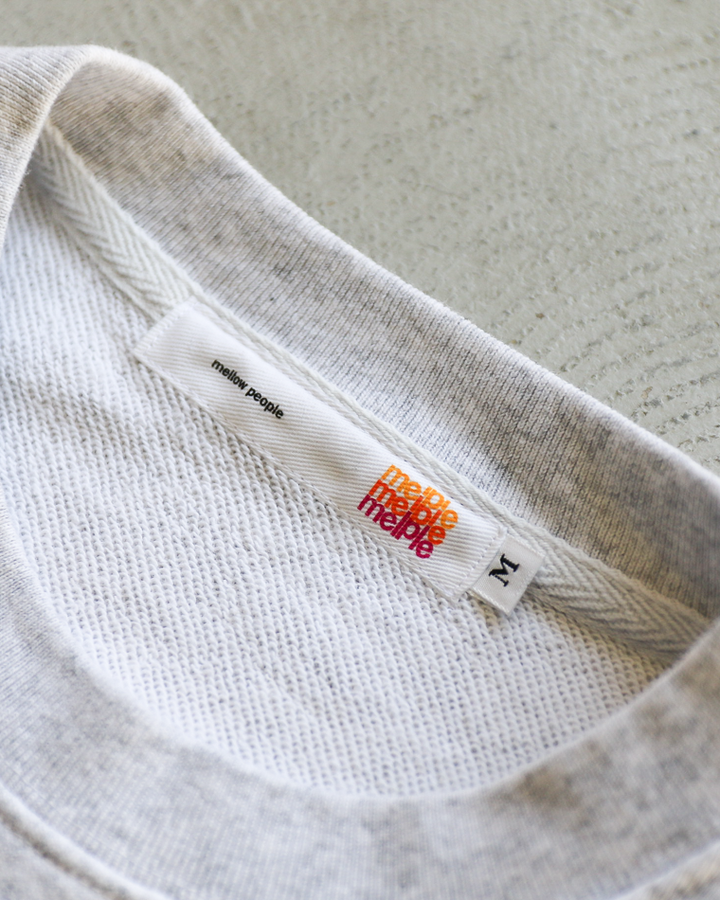 melple メイプル Timeless Crewneck Sweat Ash Grey