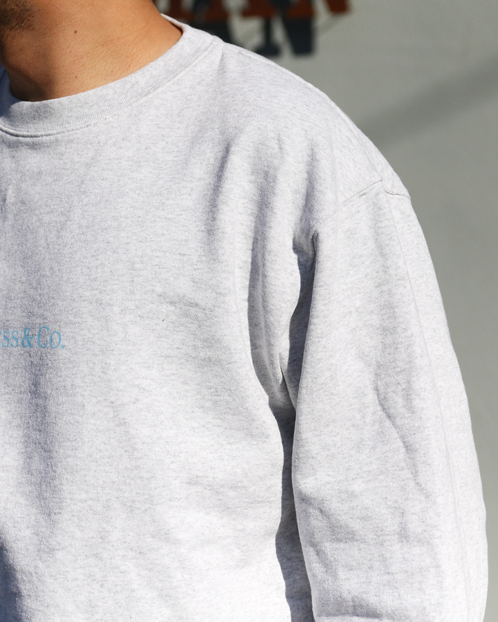 melple メイプル Timeless Crewneck Sweat Ash Grey