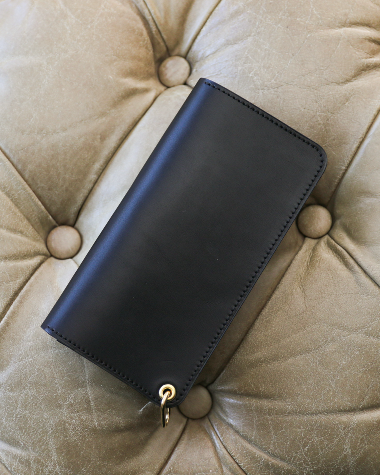 ITUAIS イトゥアイス 〜Diferente Series〜 CAVARO TRUCKER WALLET MARYAM HORSE BUTT Black