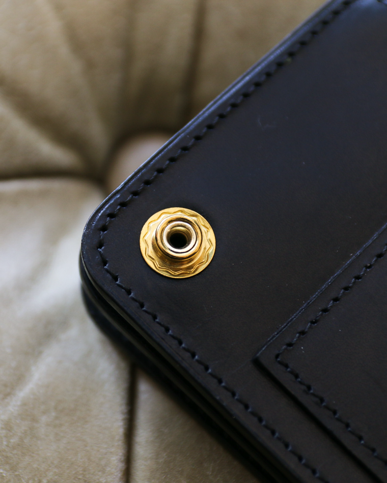 ITUAIS イトゥアイス 〜Diferente Series〜 CAVARO TRUCKER WALLET MARYAM HORSE BUTT Black