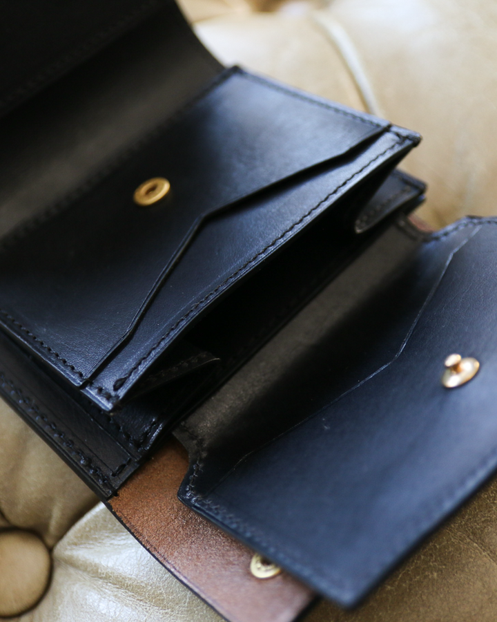 ITUAIS イトゥアイス 〜Diferente Series〜 CAVARO MINI WALLET MARYAM HORSE BUTT Black