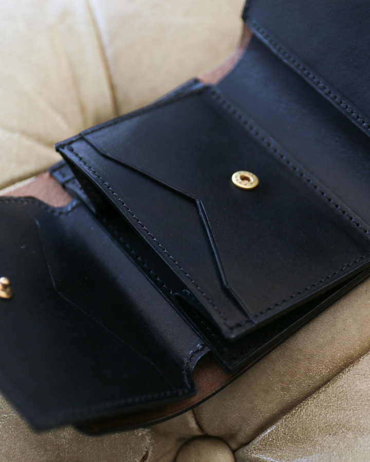 ITUAIS イトゥアイス 〜Diferente Series〜 CAVARO MINI WALLET MARYAM HORSE BUTT Black