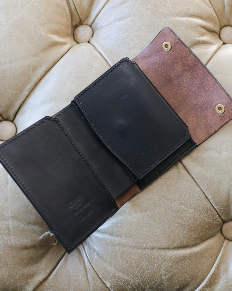ITUAIS イトゥアイス 〜Diferente Series〜 CAVARO MINI WALLET MARYAM HORSE BUTT Black