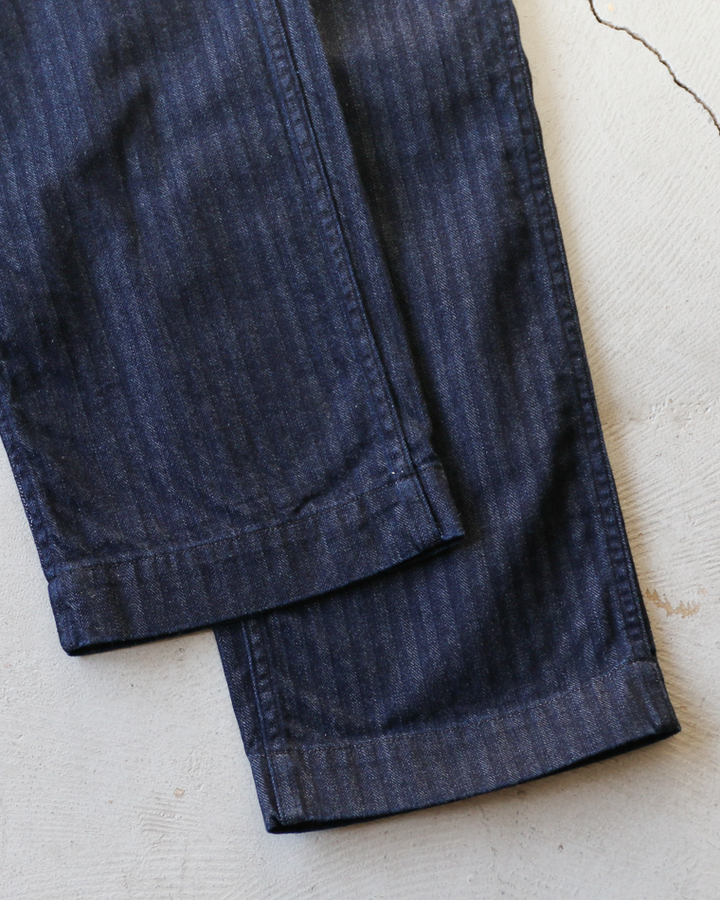 WORKERS ワーカーズ Officer Trousers Regular Type2, Indigo Herringbone