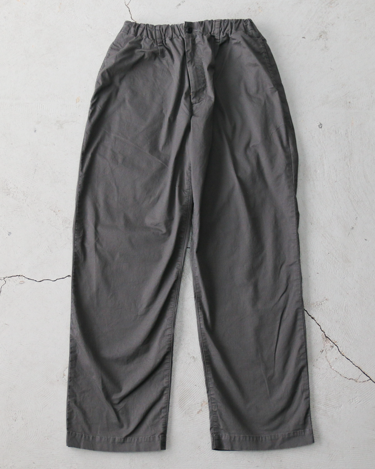 FOB factory エフオービーファクトリー F0549 Stretch Twill Easy Pants Chacoal