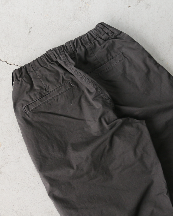 FOB factory エフオービーファクトリー F0549 Stretch Twill Easy Pants Chacoal
