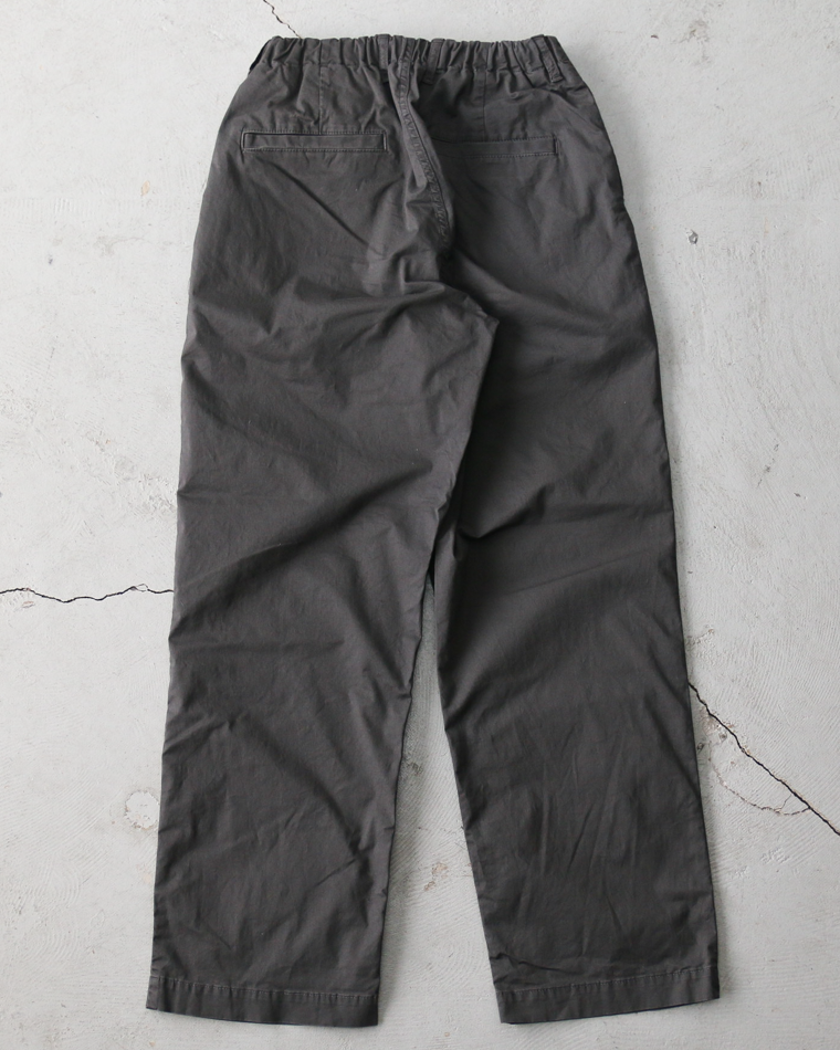 FOB factory エフオービーファクトリー F0549 Stretch Twill Easy Pants Chacoal
