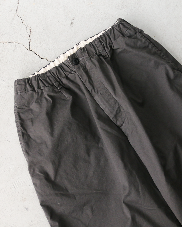 FOB factory エフオービーファクトリー F0549 Stretch Twill Easy Pants Chacoal