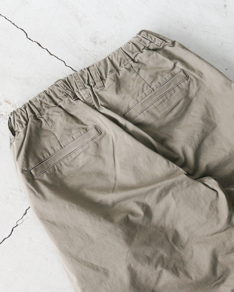 FOB factory エフオービーファクトリー F0549 Stretch Twill Easy Pants Ivy(Beige)