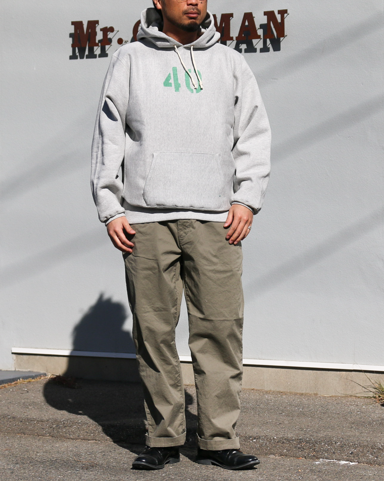 WAREHOUSE ウエアハウス Lot.484 REVERSE WEAVE HOODIE No.40 Grey