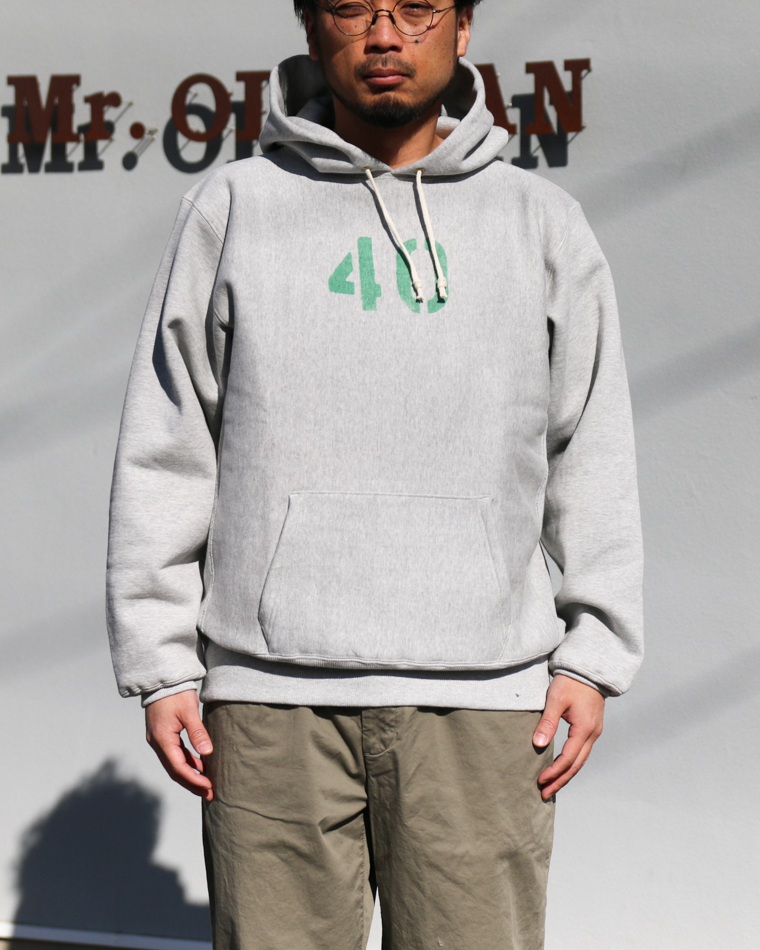 WAREHOUSE ウエアハウス Lot.484 REVERSE WEAVE HOODIE No.40 Grey