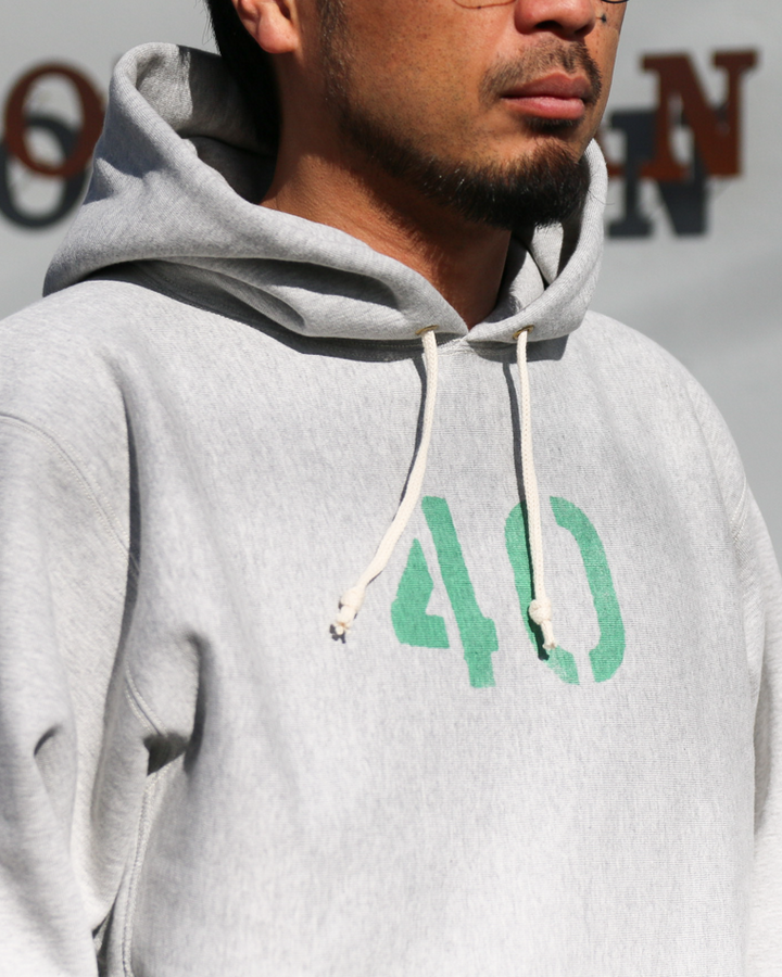 WAREHOUSE ウエアハウス Lot.484 REVERSE WEAVE HOODIE No.40 Grey
