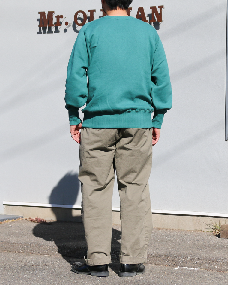 John Gluckow ジョングラッコー Lot.JG-CS24 The Albert Sweat "Solid" Blue green