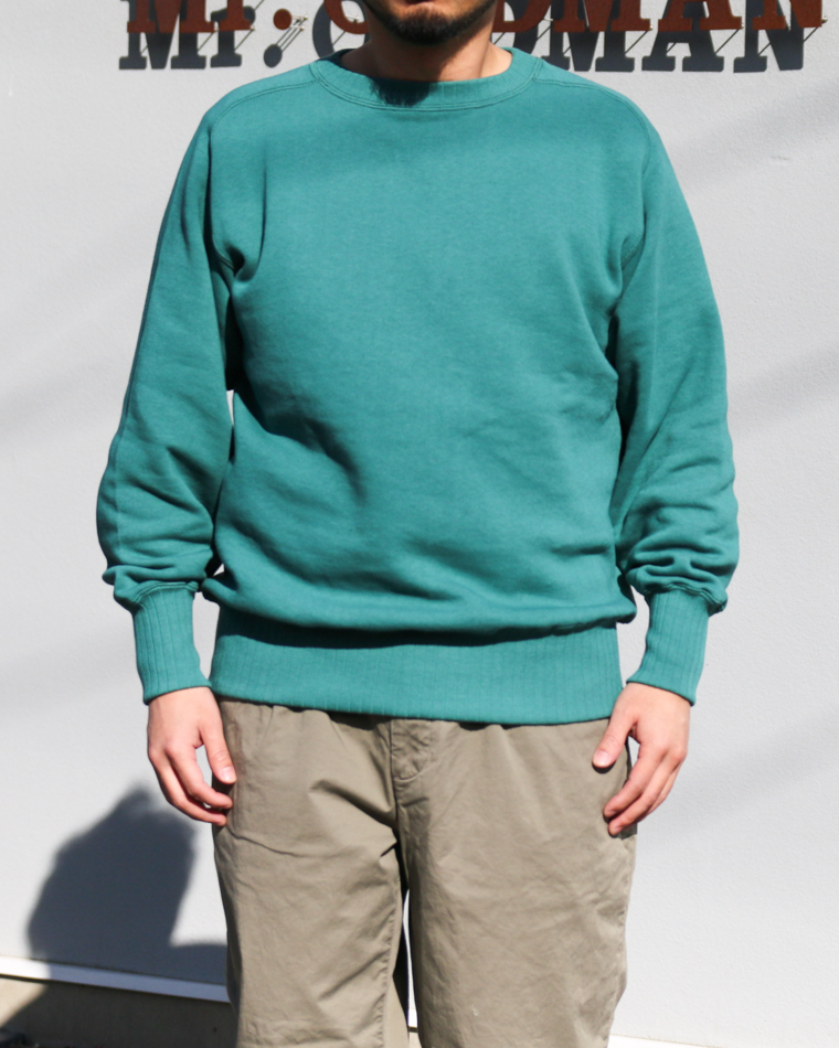 John Gluckow ジョングラッコー Lot.JG-CS24 The Albert Sweat "Solid" Blue green