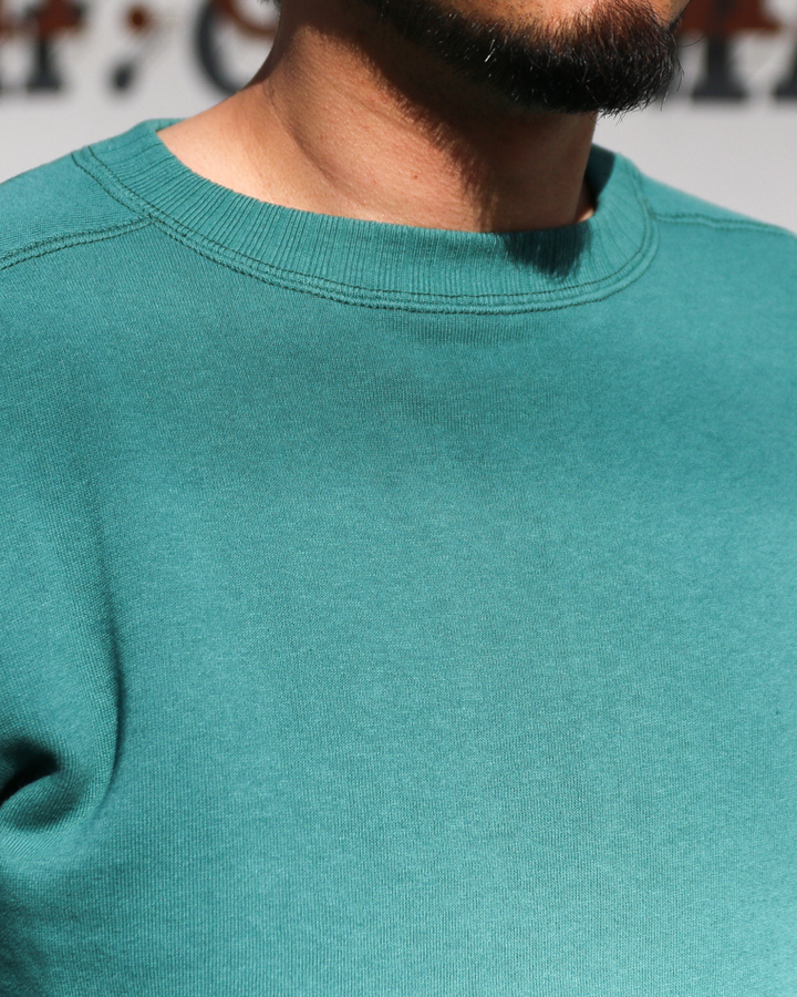 John Gluckow ジョングラッコー Lot.JG-CS24 The Albert Sweat "Solid" Blue green