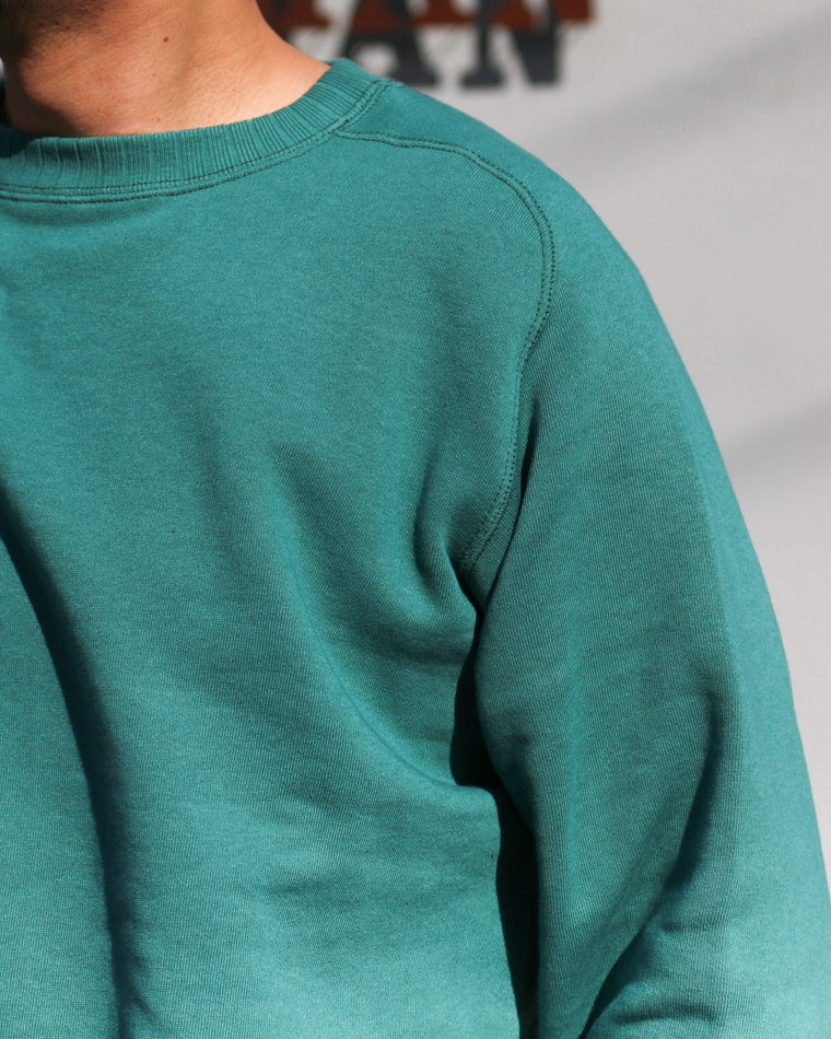 John Gluckow ジョングラッコー Lot.JG-CS24 The Albert Sweat "Solid" Blue green